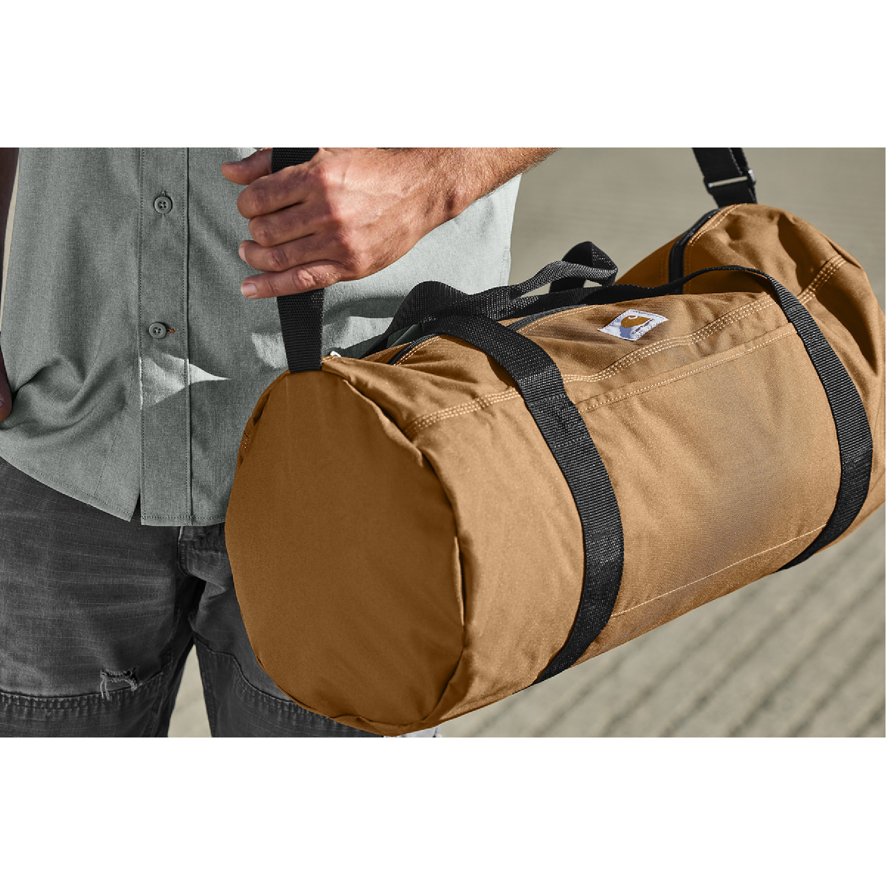 Carhartt® Canvas Packable Duffel with Pouch (BTO1057)