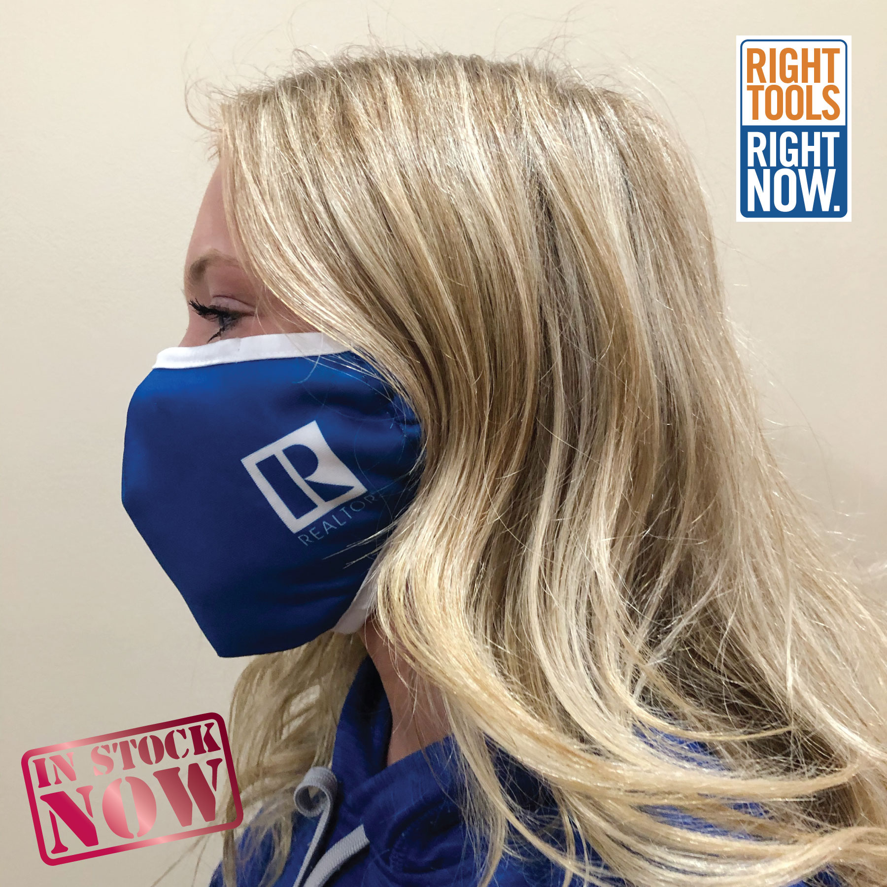 In Stock Premium Three Layer Face Mask Rts4757