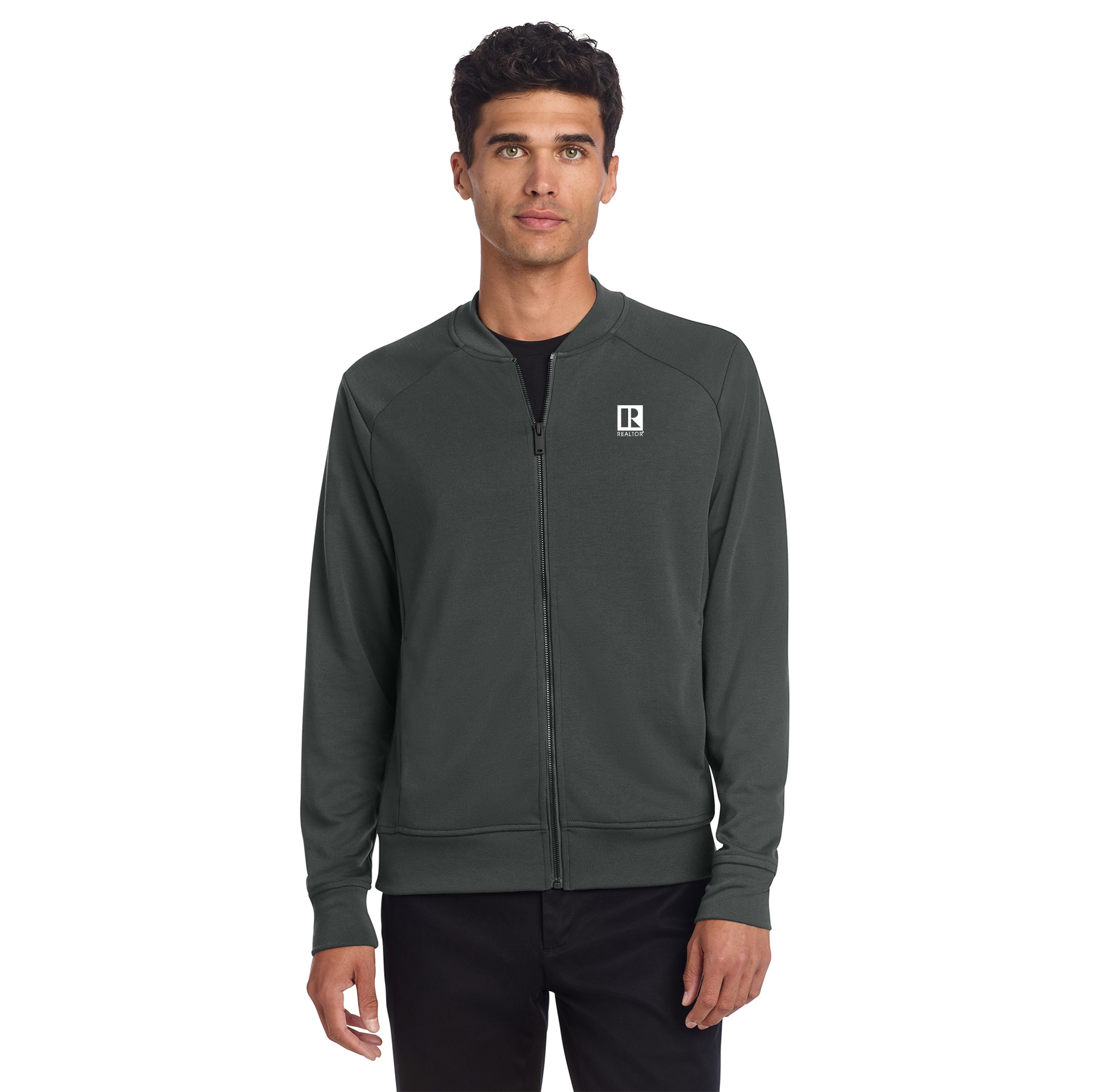 Mercer+Mettle® Double-Knit Bomber Full Zips,Jackets,Outerwears,Double Knits,Bombers