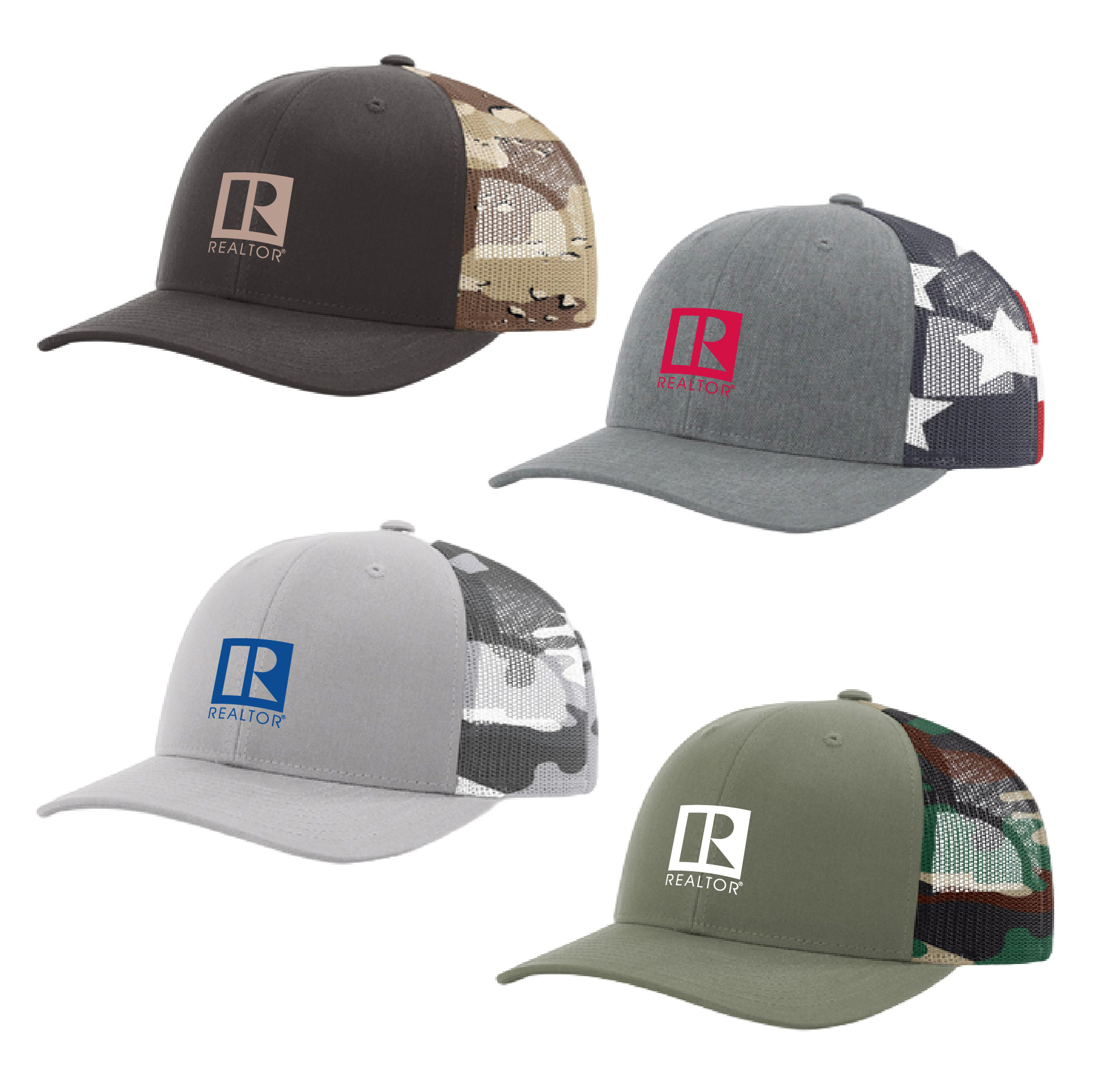 Richardson Printed Mesh Trucker Caps,Hats,Lids,Baseballs,TravisMathew,Truckers