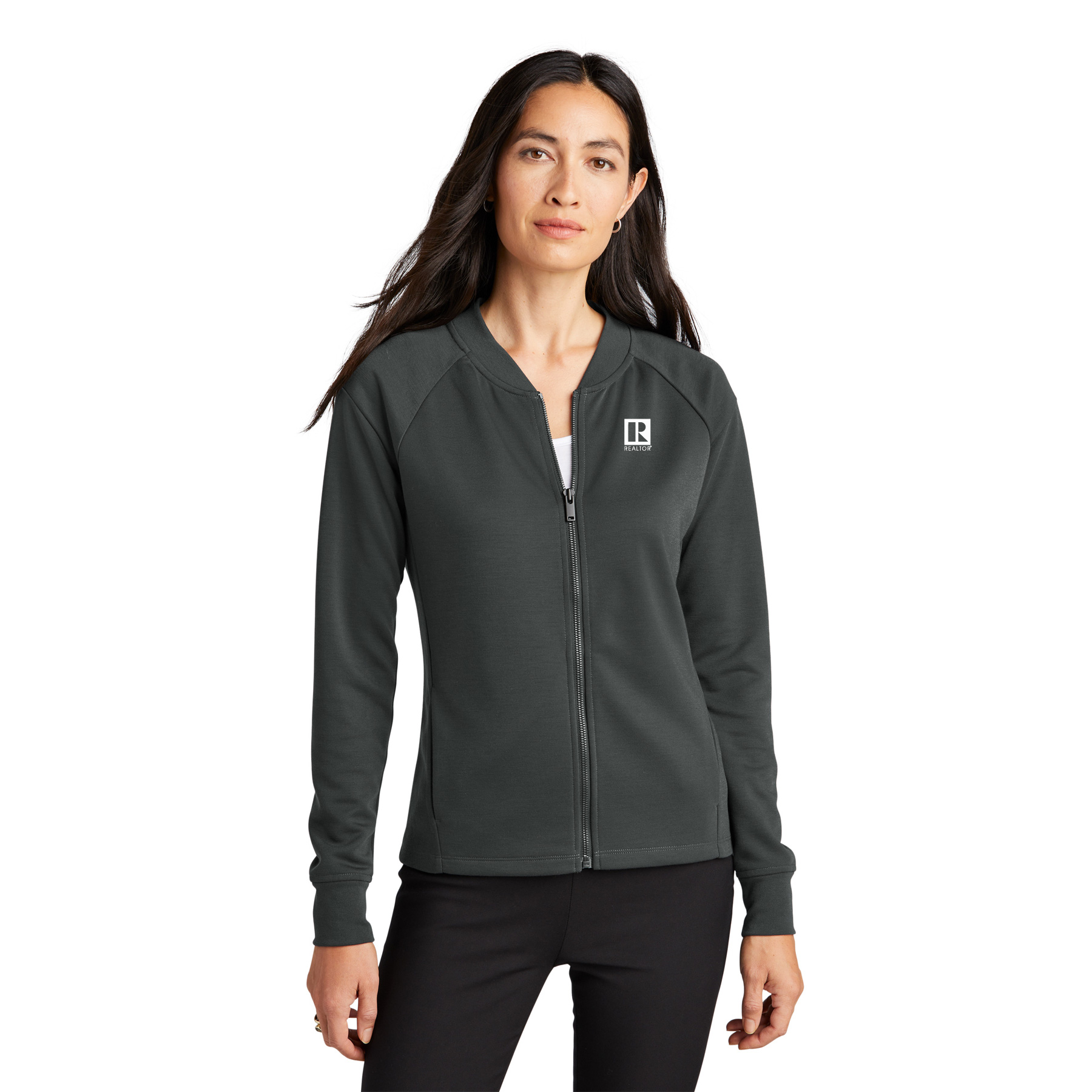 Mercer+Mettle® Womens Double-Knit Bomber jackets,bombers,zips,zip-ups,zipups