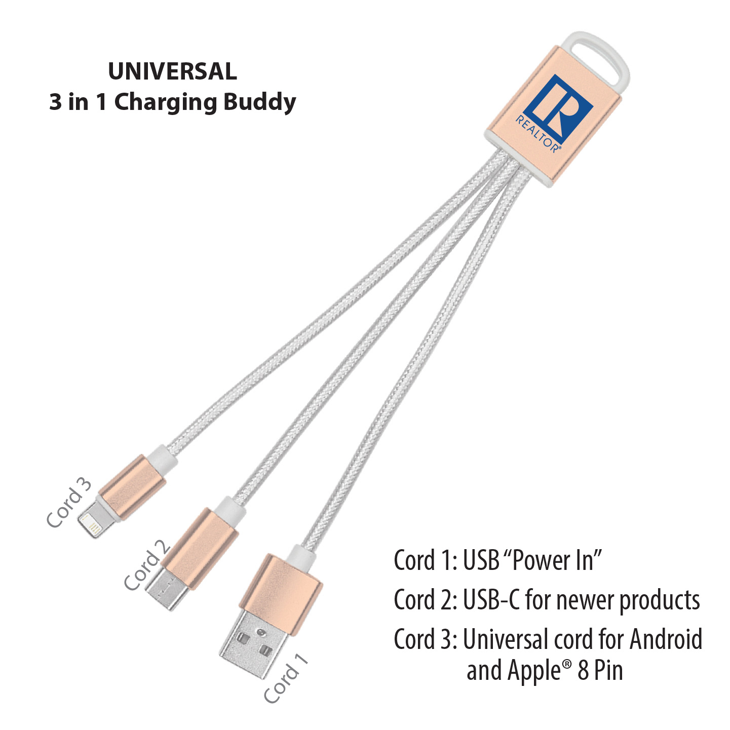 Braided Charging Cord 3 in 1 charging, Charging Cord, USB, Apple, battery, Gift, Give away, Phone, Tech, Auto