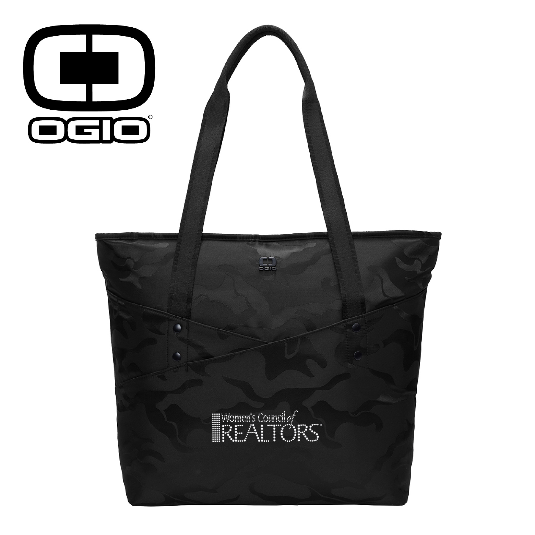WCR Ogio® Downtown Bling Tote Totes,Blings,Rhinestones,Silver,Shiny